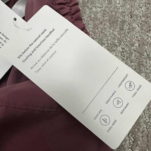 Athleta Calm Cool Pant Womens Small Purple Wide Leg Lightweight Lounge Travel - Picture 13 of 16